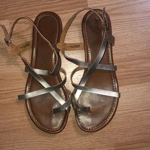 American Eagle Silver Sandals